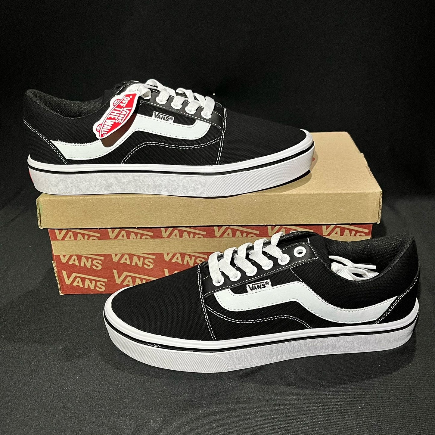 Tenis Vans Choclo Negro Blanco