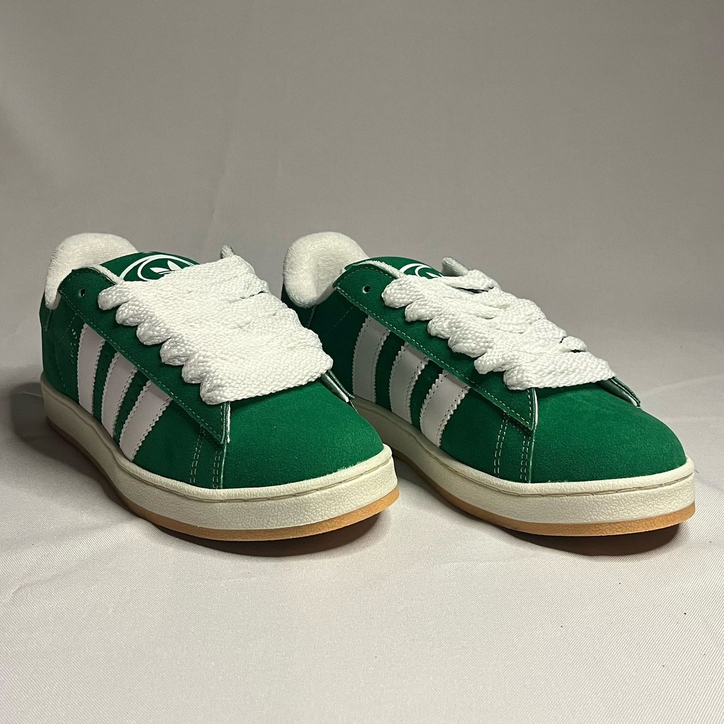 Tenis Campus Verde Blanco