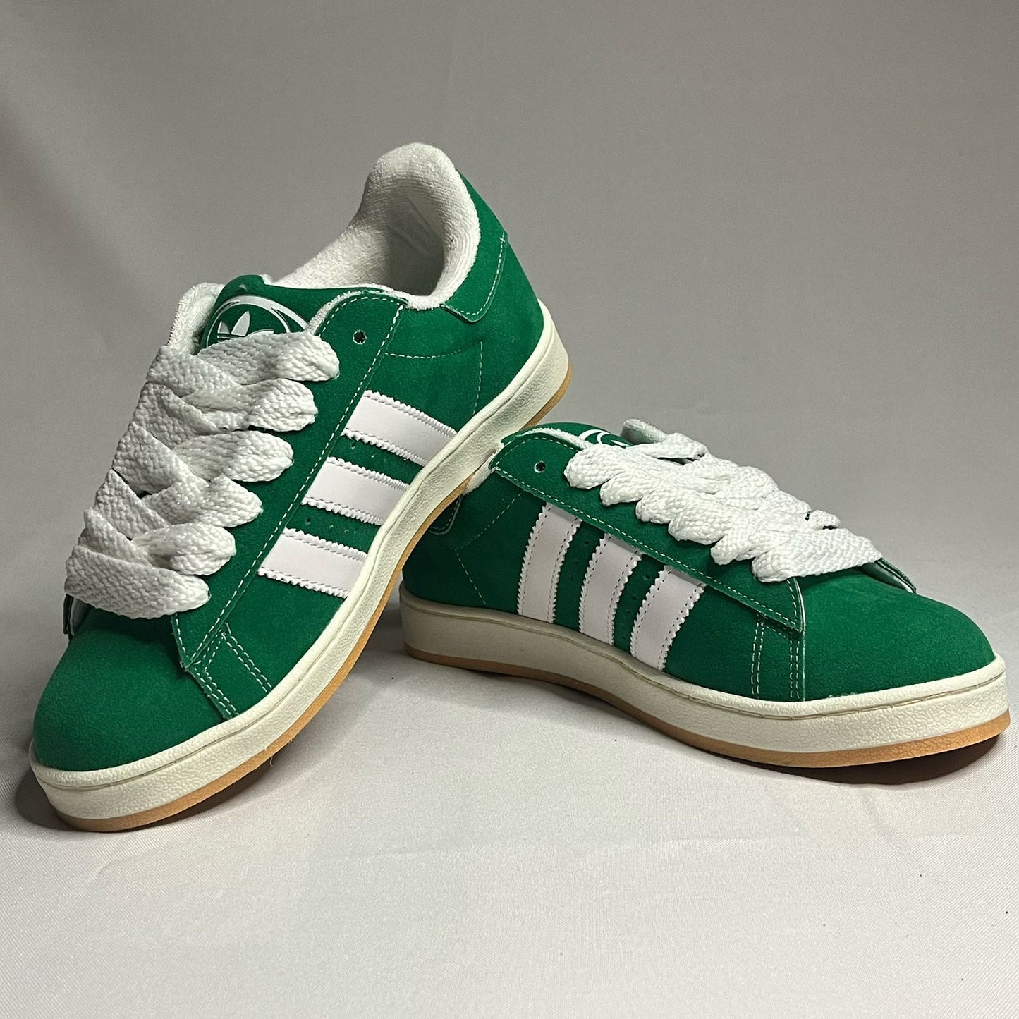 Tenis Campus Verde Blanco