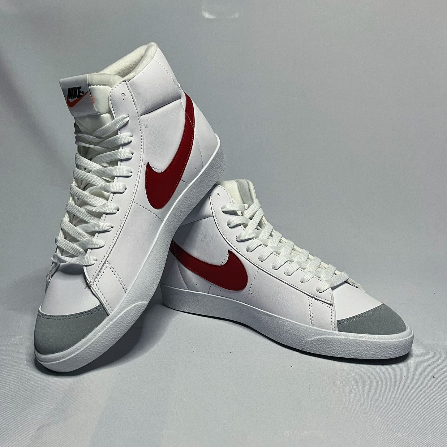 Tenis Blazer Bota Blanco Rojo