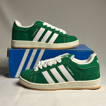 Tenis Campus Verde Blanco