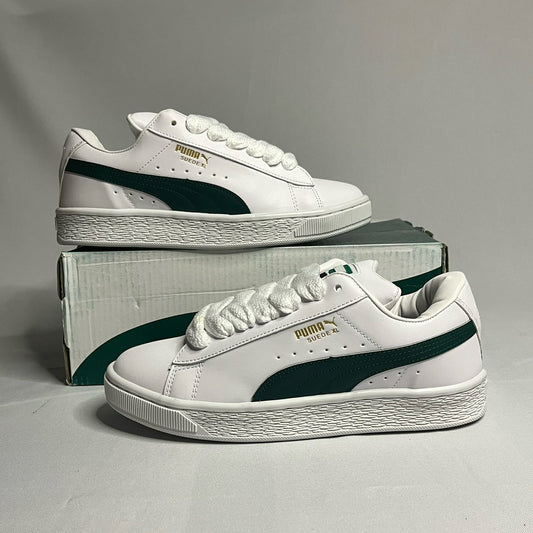 Tenis Suede XL Blanco Verde Pro