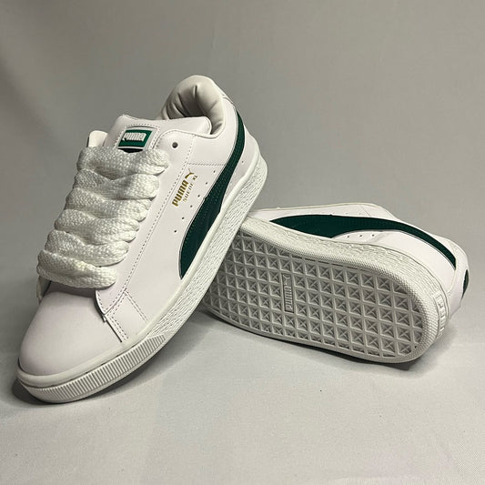 Tenis Suede XL Blanco Verde Pro