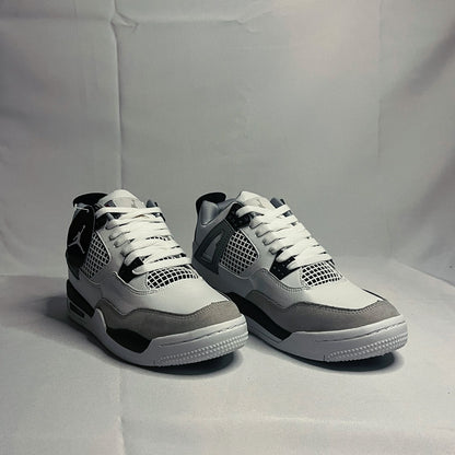 Retro 4 Blanco Gris Negro