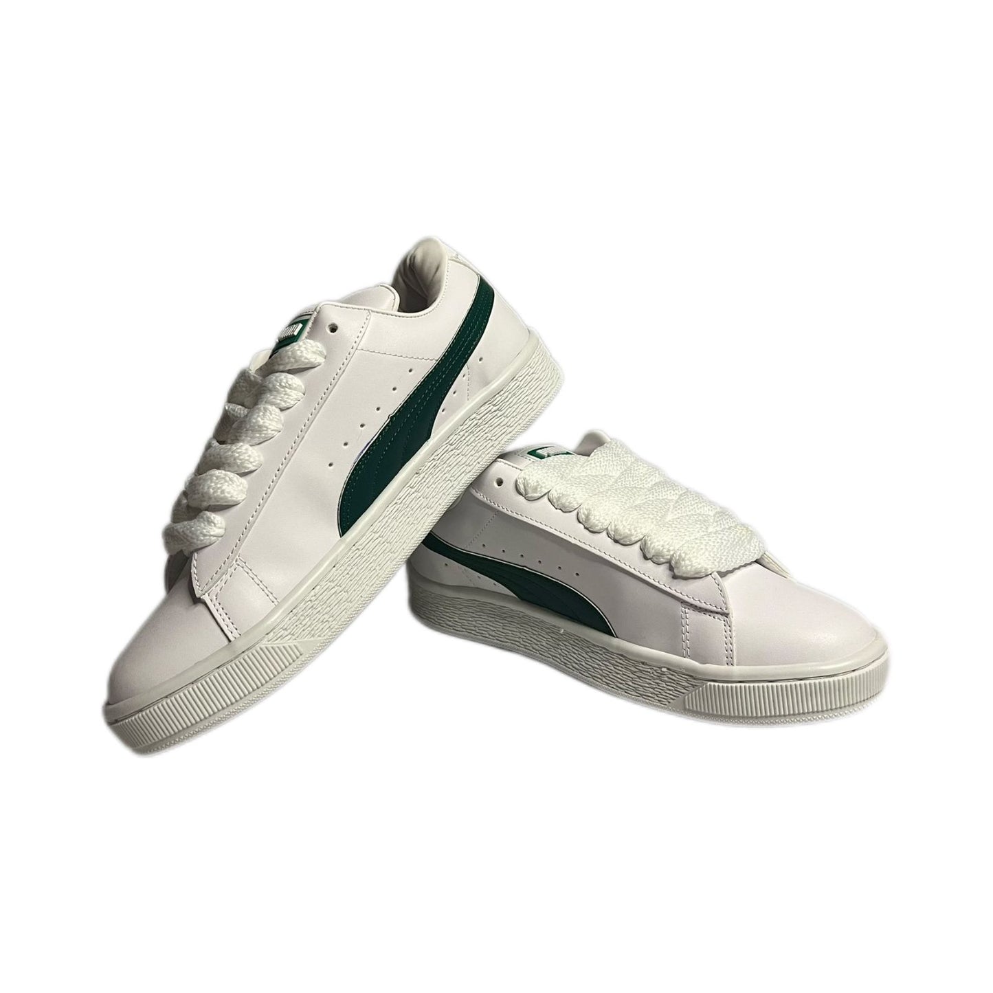 Tenis Suede XL Blanco Verde Pro