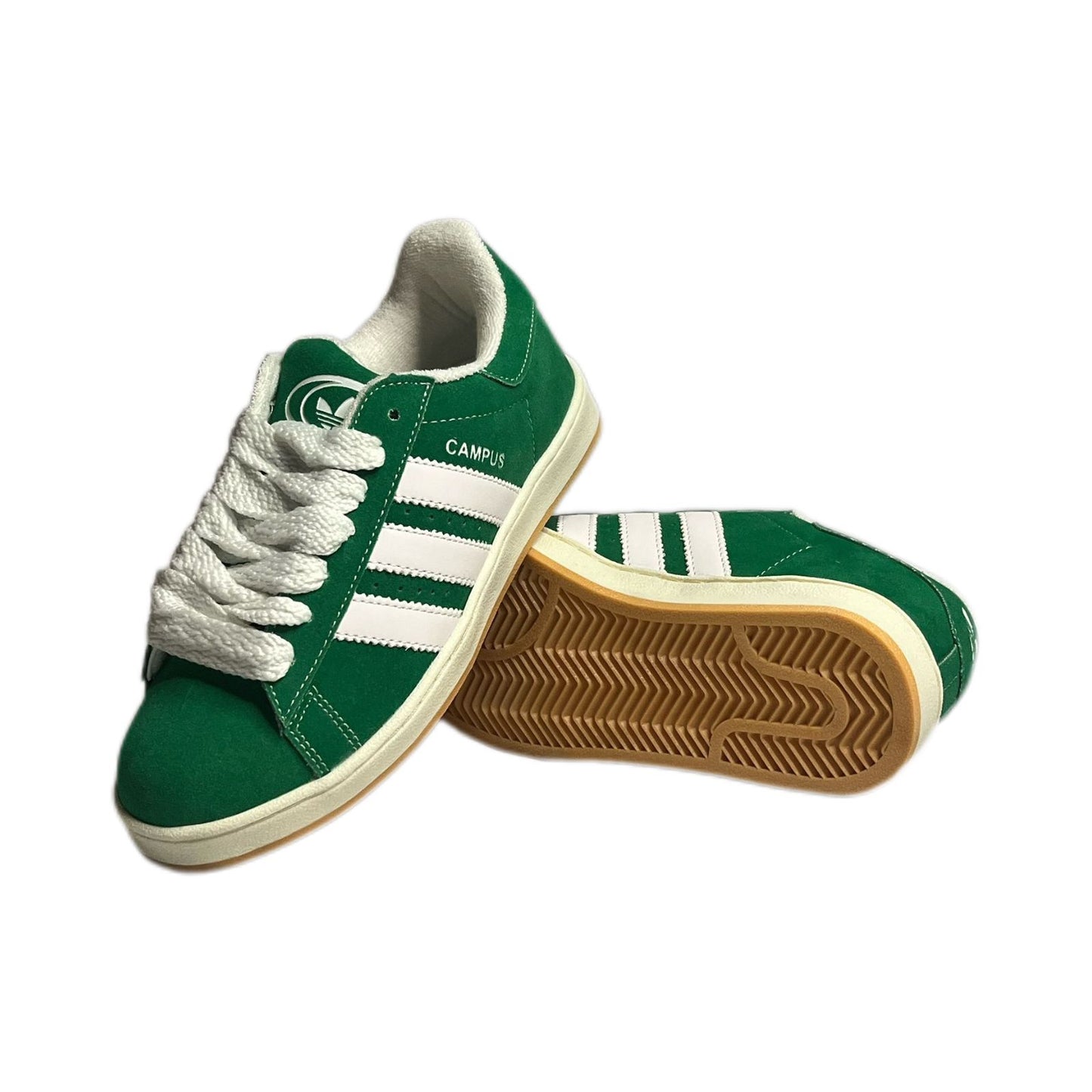 Tenis Campus Verde Blanco