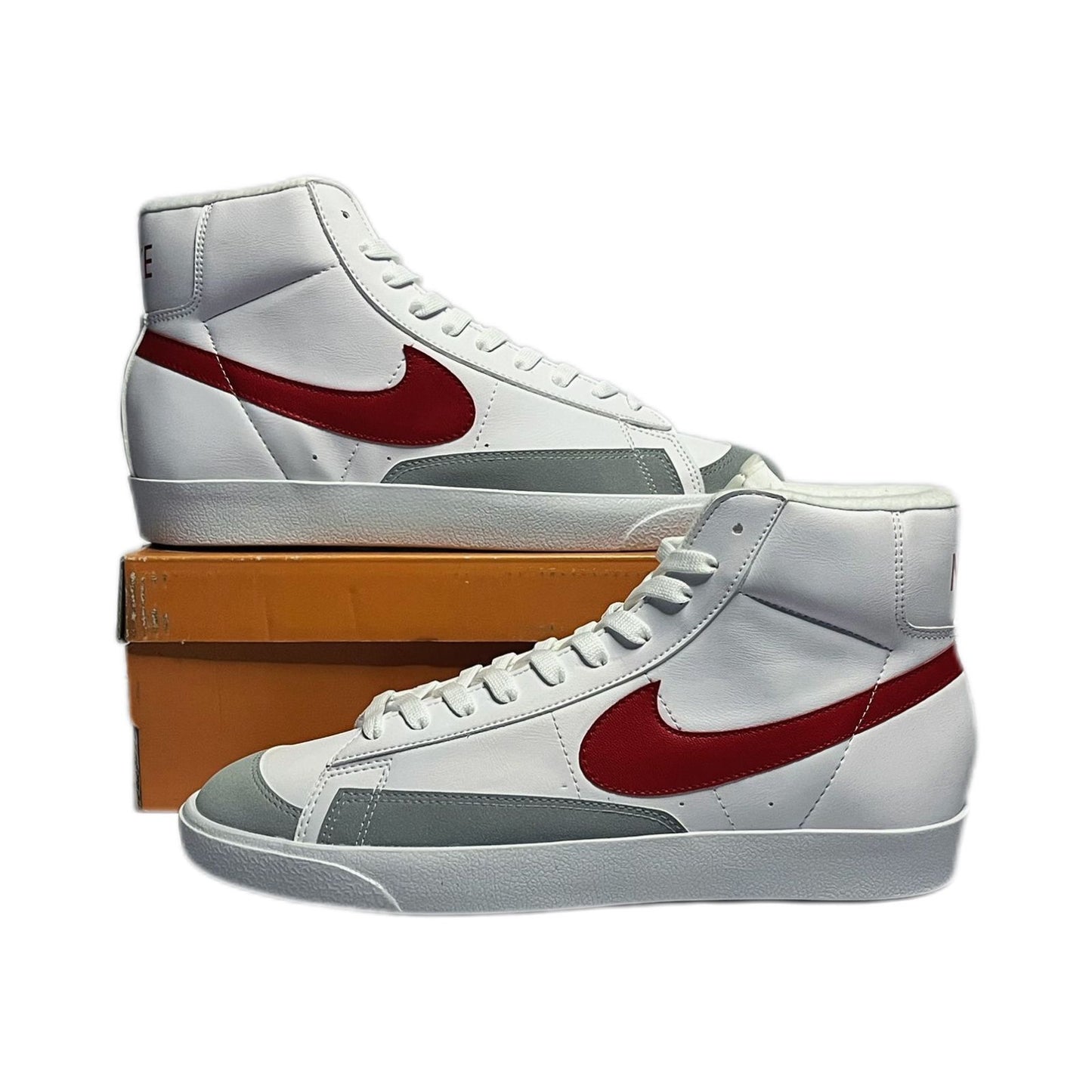 Tenis Blazer Bota Blanco Rojo