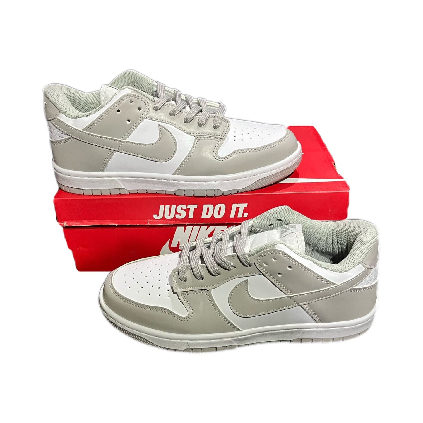 Tenis Dunk Low Blanco Gris